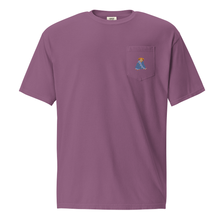 Happy Dog in Cozy Canine Blanket-Comfort Colors Unisex Garment-Dyed Pocket T-Shirt product image (10)