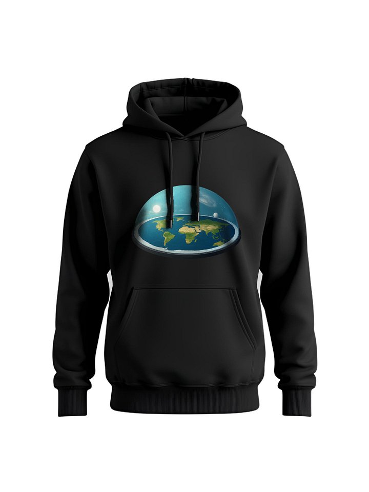 Flat Earth Dome Model - 3D Scientific Visualization Hoodie product image (1)