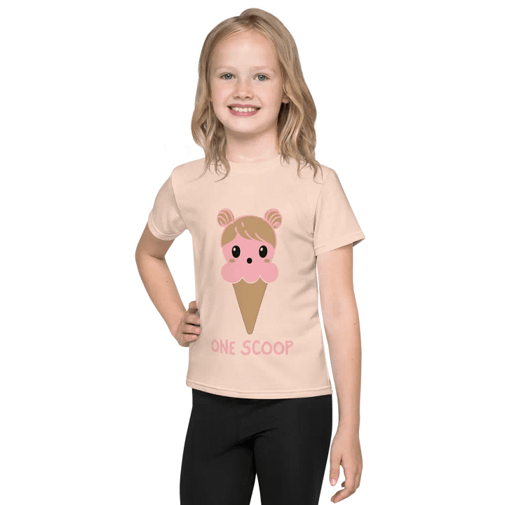 Cute Ice Cream Character Kids T-Shirt product image (1)