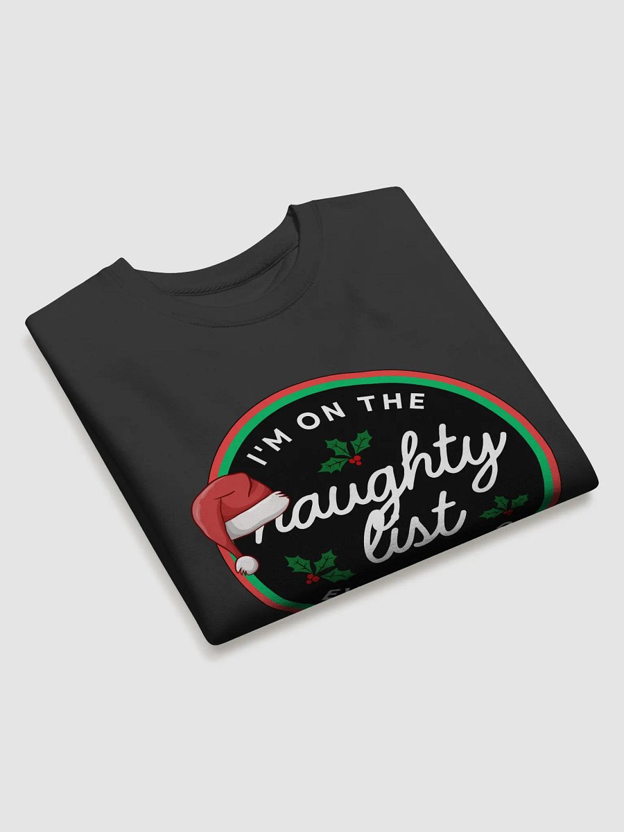Naughty List Santa Hat Sweatshirt product image (3)