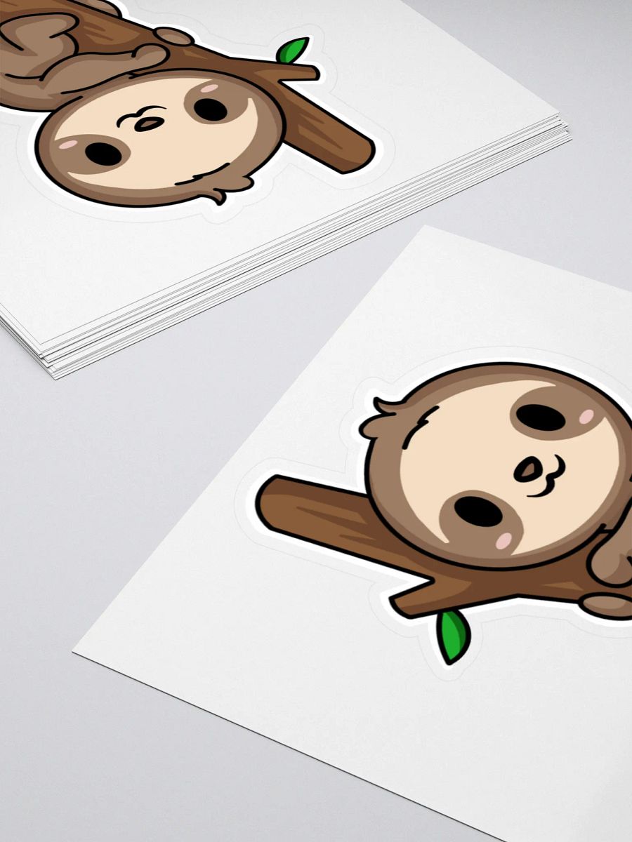 Sloth Hug Kiss Cut Stickers product image (4)