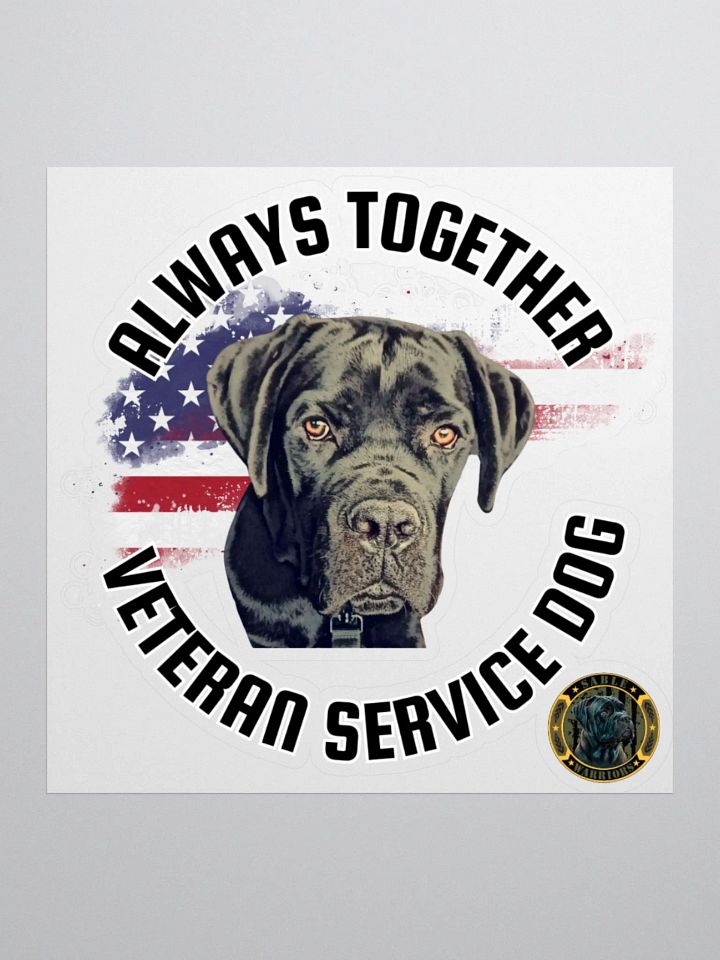 Sable Warriors Veteran Service Dog Sticker: Helps Pair Veterans With A Service Dog product image (2)