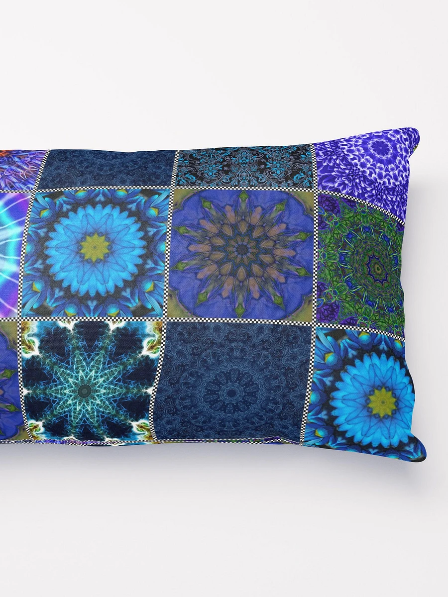 Blue Crazy Quilt Throw Pillow product image (4)
