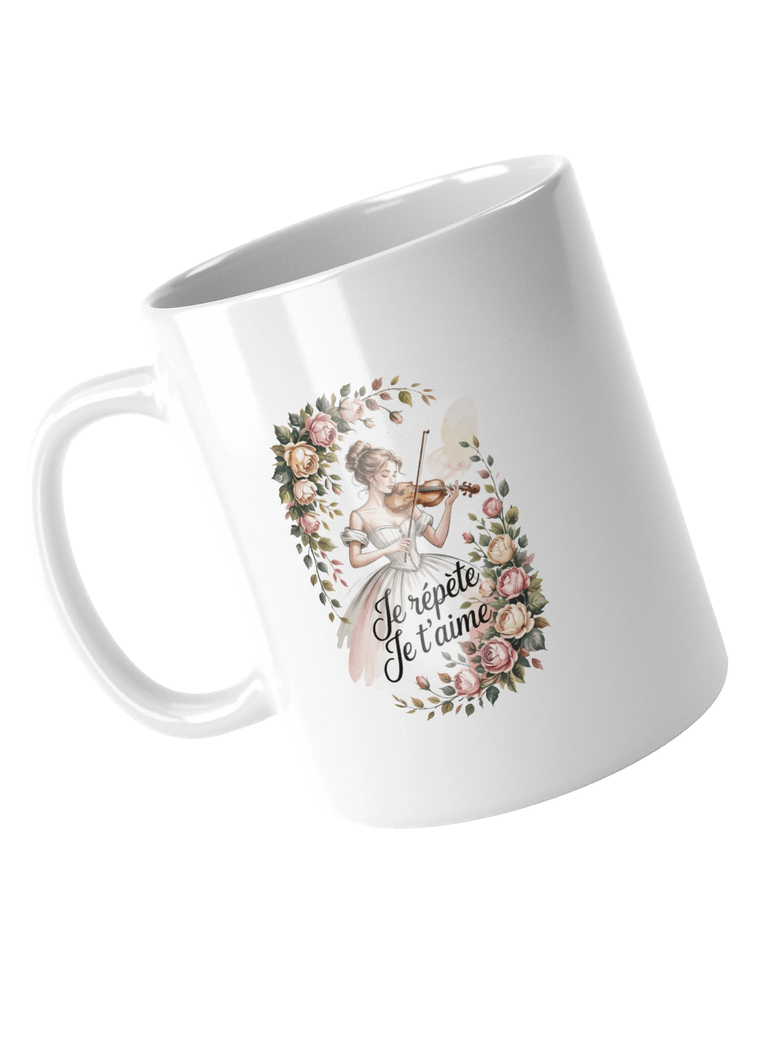 Je répète Je t'aime - White Glossy Mug product image (10)