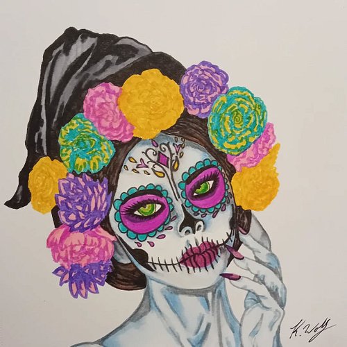 Dia De Los Muertos
My quick version of a Witch at the day of the dead festivities for the Witchy Parade. A few days late, and...
