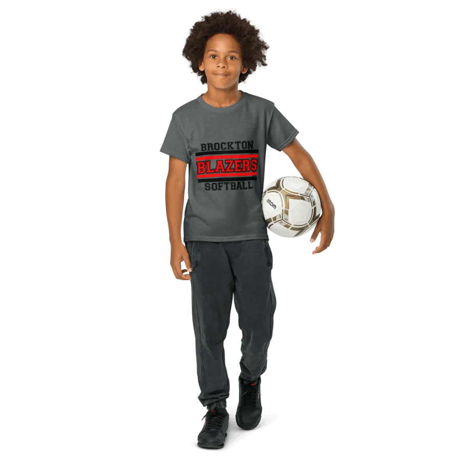 Youth Brockton Blazers Softball Tee - Gray product image (8)