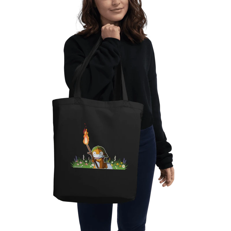 Tots the Fox Torch Tote Bag product image (2)