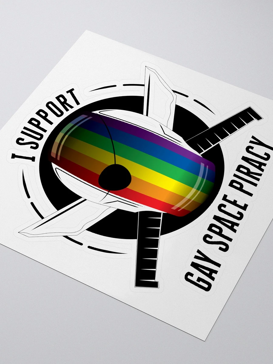 Gay Space Piracy Kiss Cut Stickers product image (3)