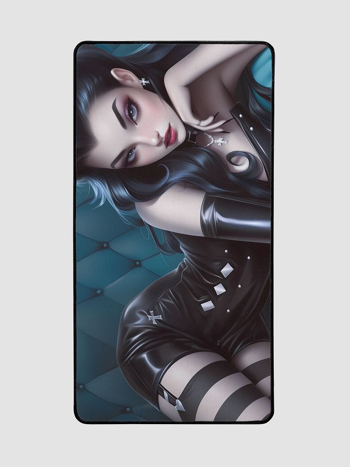Goth girl in pin-up style, digital art product image (2)