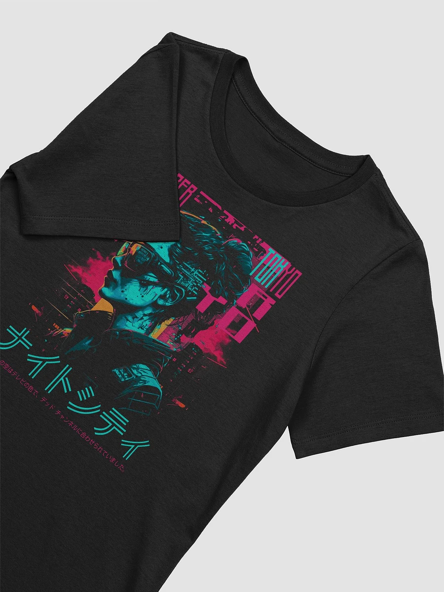 Neon Cyberpunk Enigma Women's Relaxed Tee product image (3)