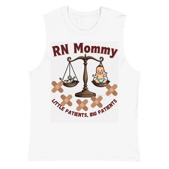 RN Mommy Balance Scale Muscle Tank product image (2)