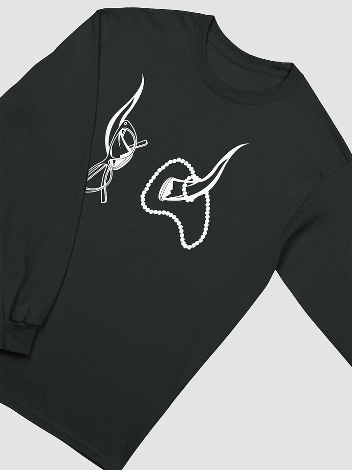 Horns, Glasses & Pearls Long Sleeve T-Shirt product image (1)