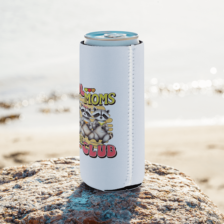 Cool Moms Social Club Raccoon Coozie Can Cooler product image (8)