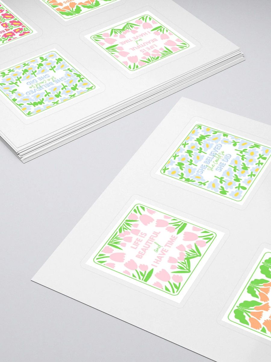 Inspirational Floral Quote Stickers Set product image (10)