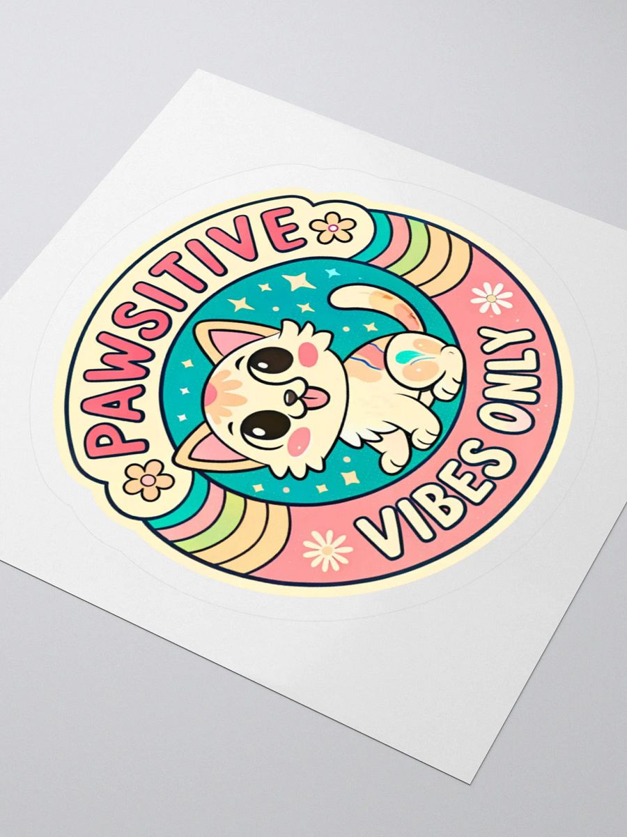 Pawsitive Vibes Cat Sticker Set product image (8)