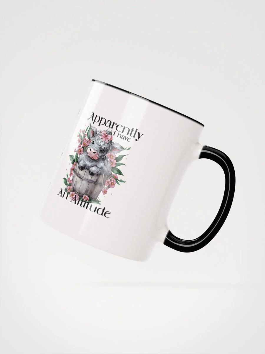 Apparently I Have an Attitude Coffee Mug – Funny Sassy Heifer Cow Design – Humorous Animal Lover Gift product image (3)