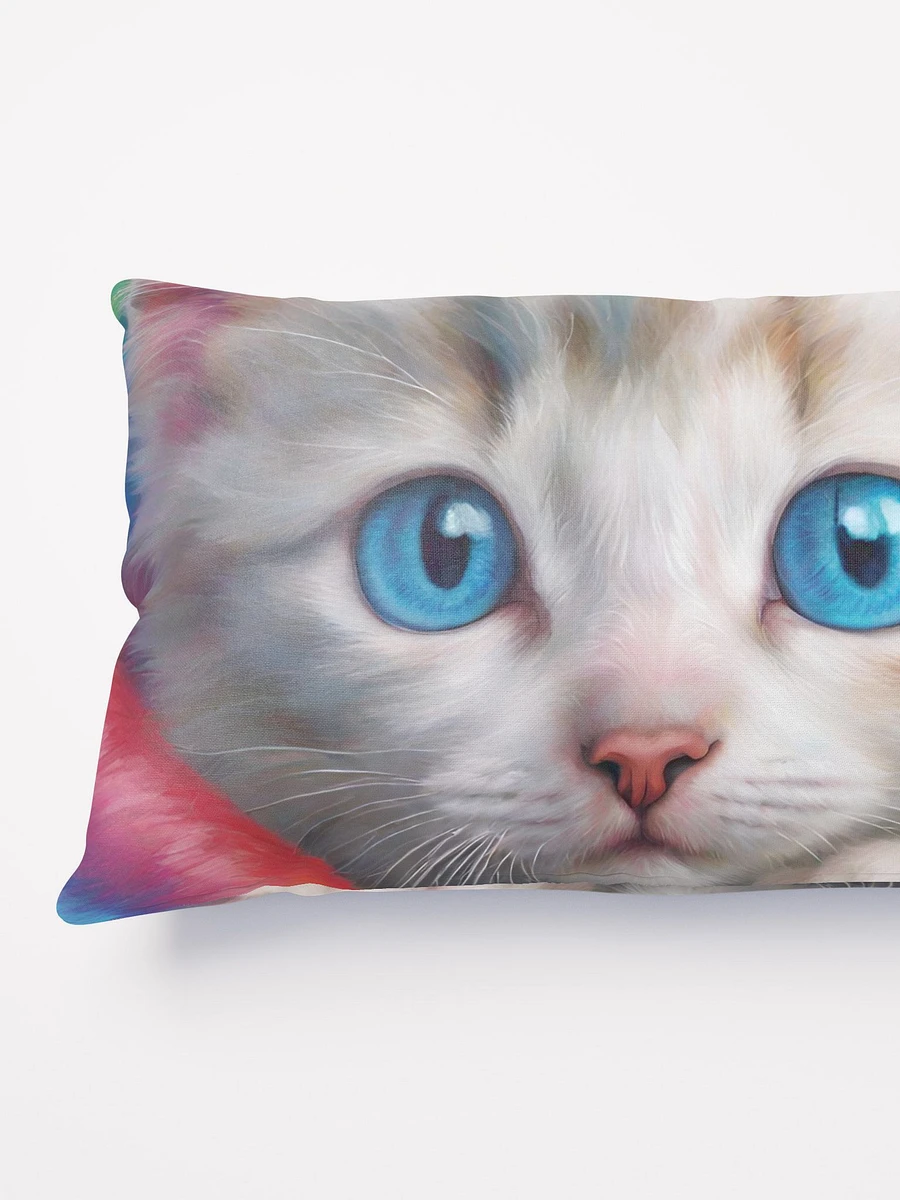 Whimsical Blue-Eyed Kitten Pillow product image (7)