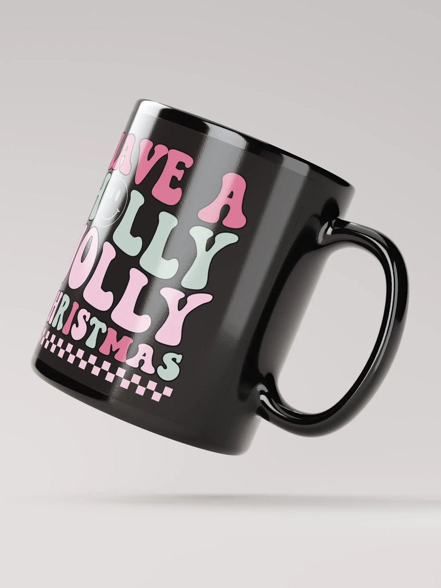 Holly Jolly Christmas-Mug-Black product image (2)
