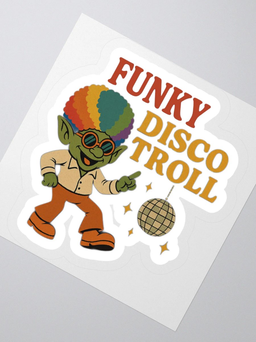 FDT Funky Disco Troll Sticker product image (6)