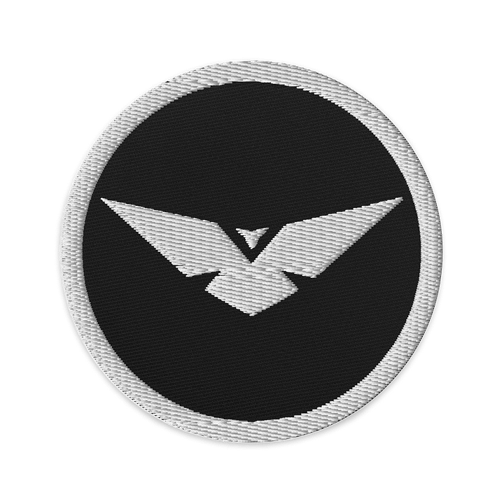 Black Embroidered Circle Patch product image (1)