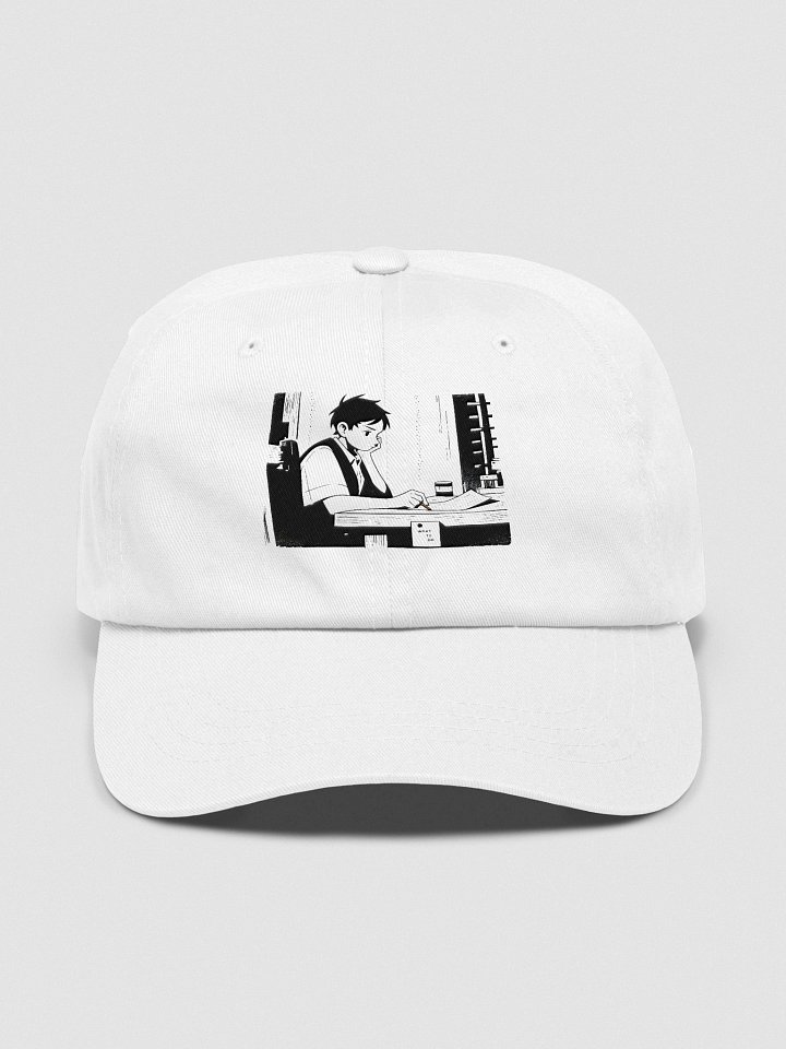 Vintage Schoolboy Studying: Classic Black & White Art Dad Cap product image (1)