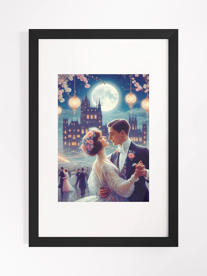 ⭐ Framed print + FREE digital PNG wallpaper. English Fairy Tale Summer Ball 1920s Ballroom music product image (1)