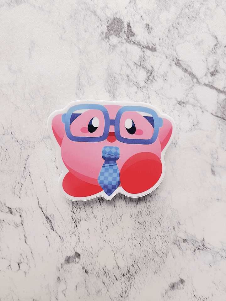 Nerdy Kirby Sticker product image (1)