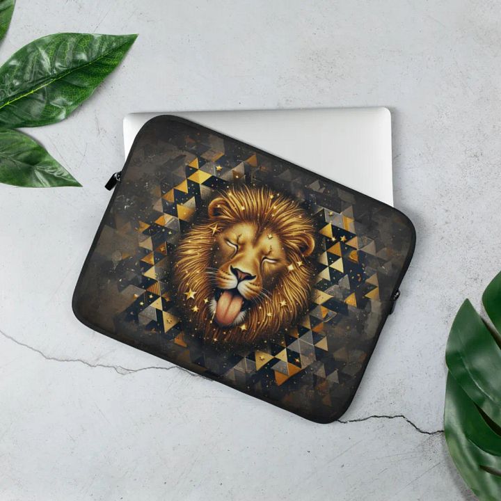 Golden Lion Laptop Sleeve product image (2)