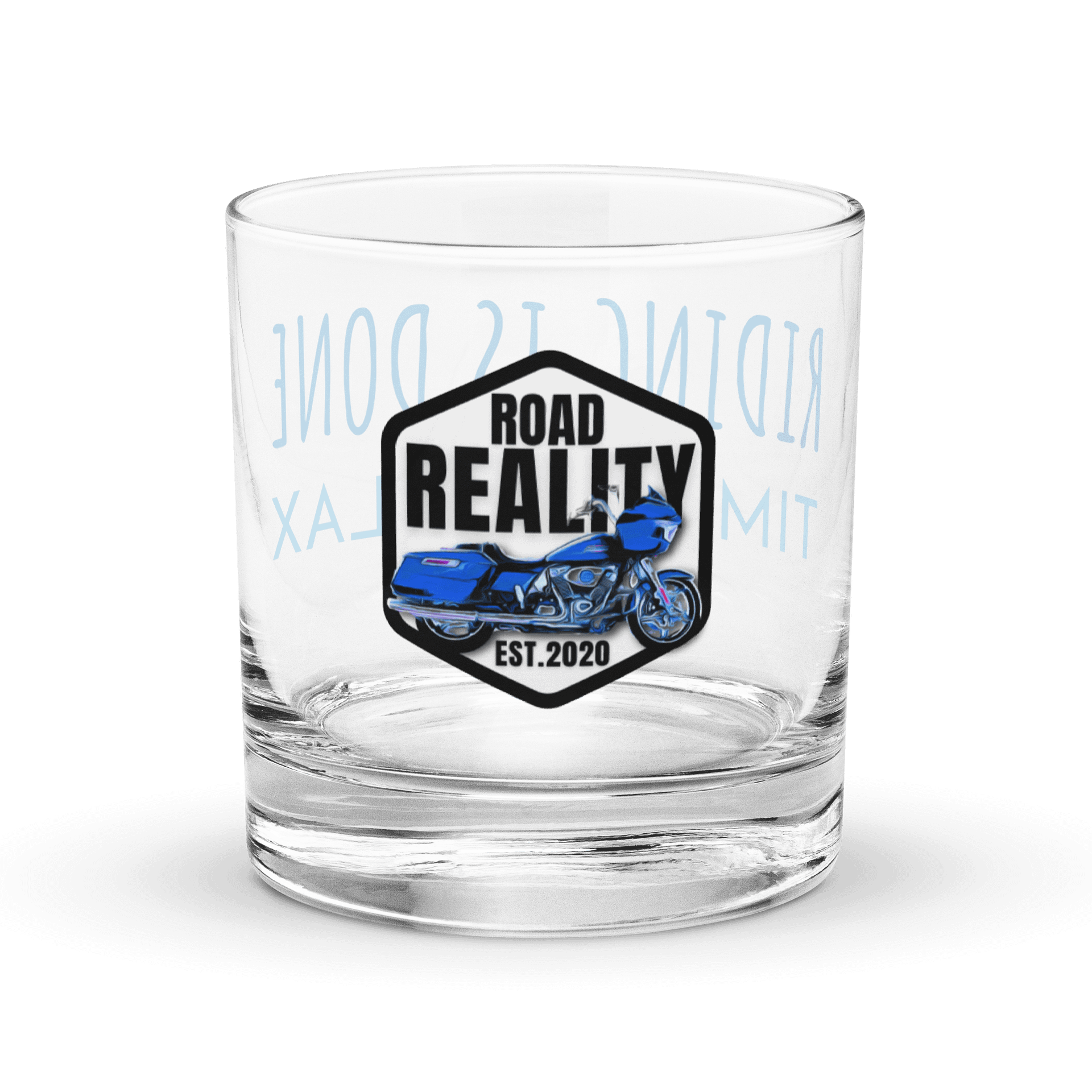 Road Reality Post-Ride RELAX Rocks Glass product image (3)