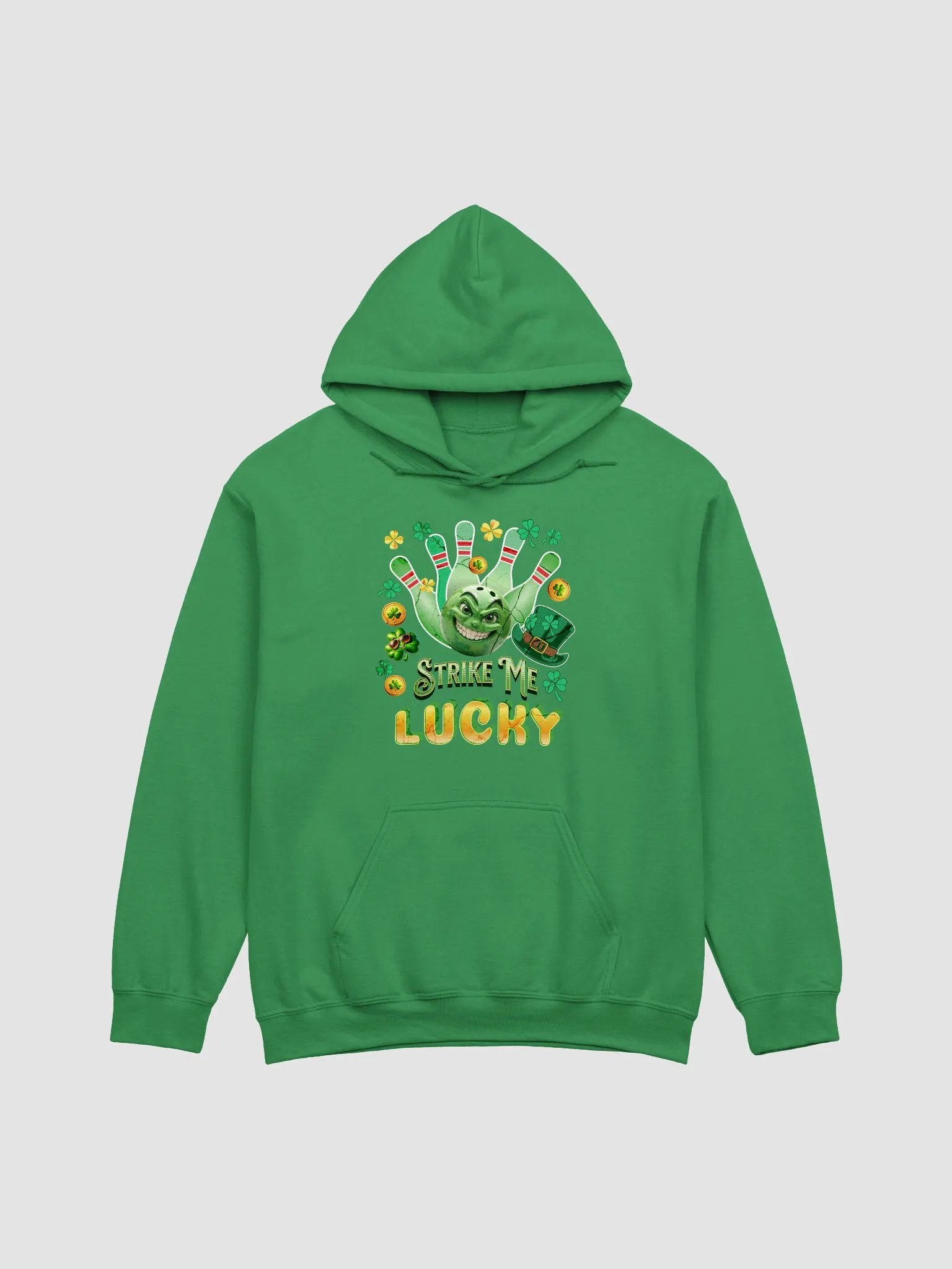 Strike Me Lucky Bowling Ball Classic Hoodie product image (5)