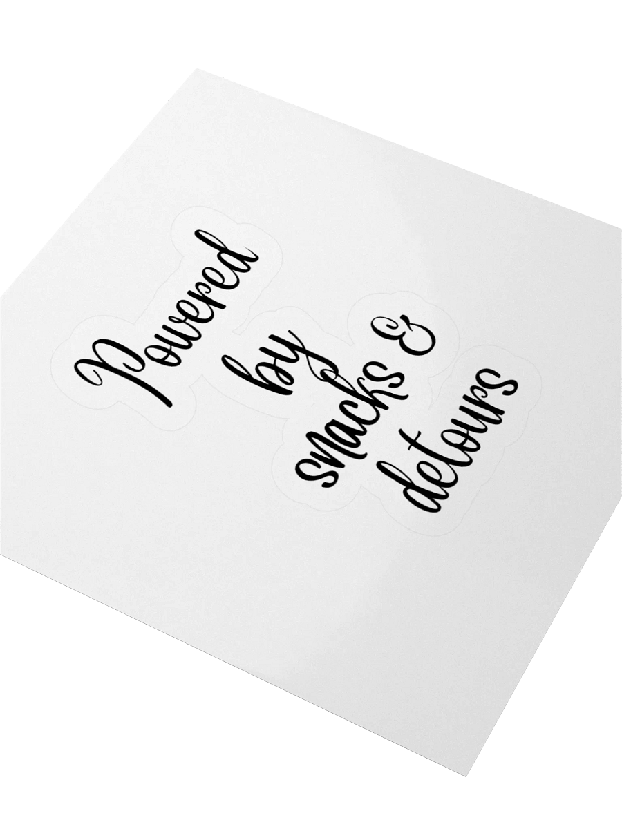 “Powered by Snacks and Detours” Sticker product image (7)