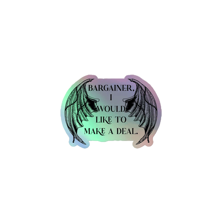 Bargainer Calling Card Holographic Sticker product image (1)