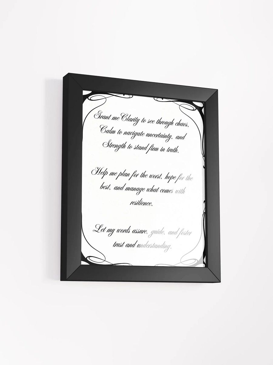 Clarity, Calm, and Strength Framed Poster product image (6)
