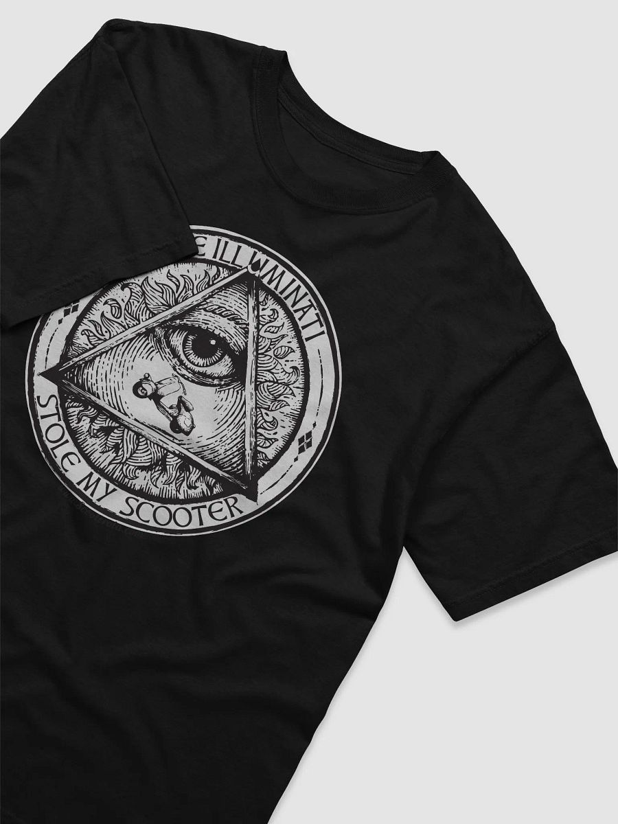 Illuminati Stole My Scooter Tee. Dark product image (3)