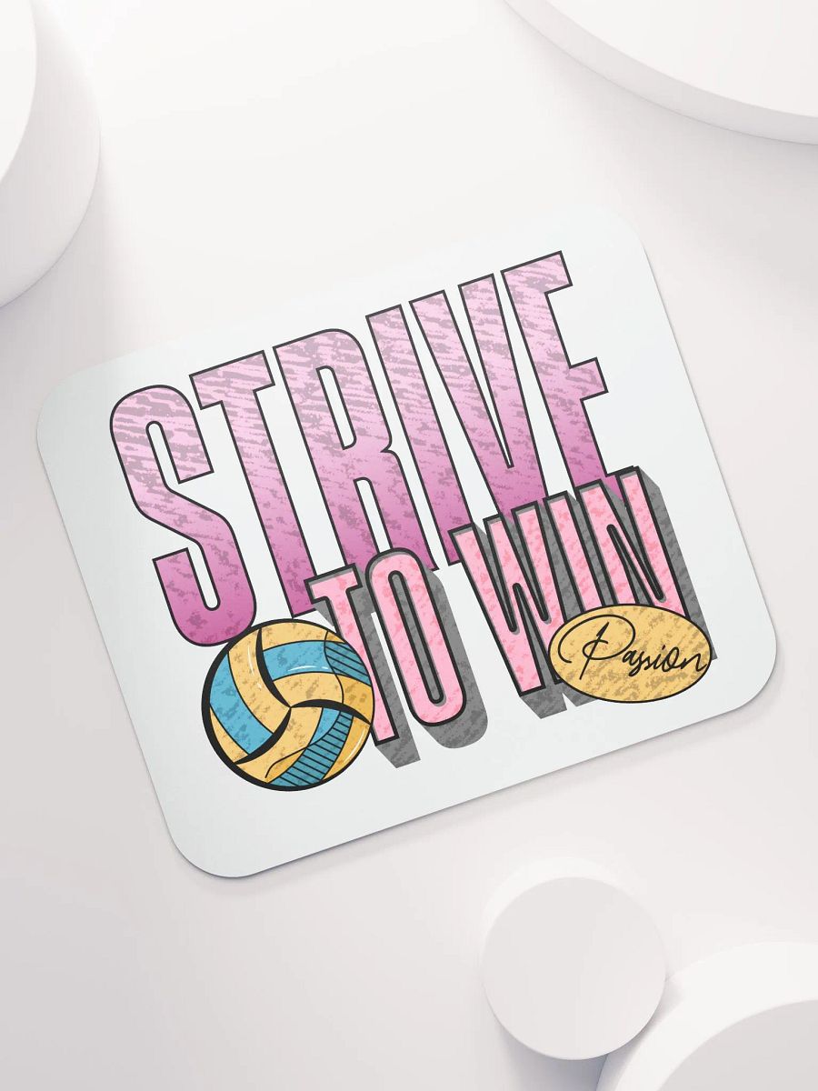 Strive To Win Passion Volleyball Mouse Pad product image (5)
