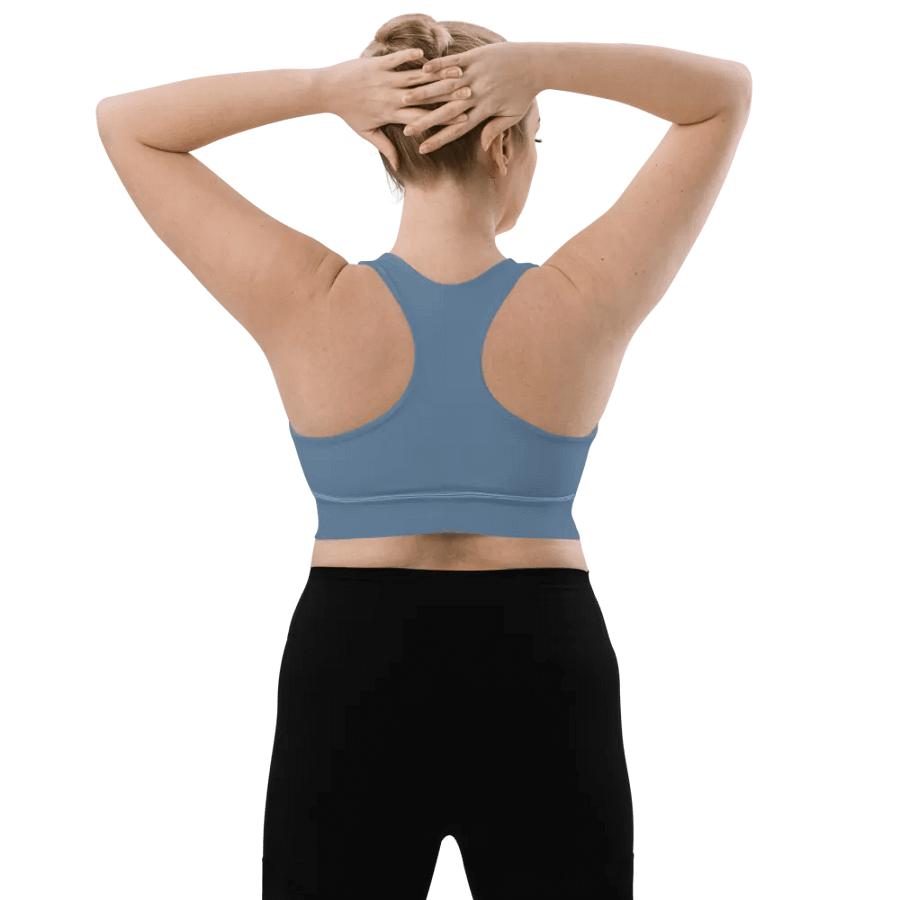 Blue Blossom Matching All-Over Sports Bra product image (7)