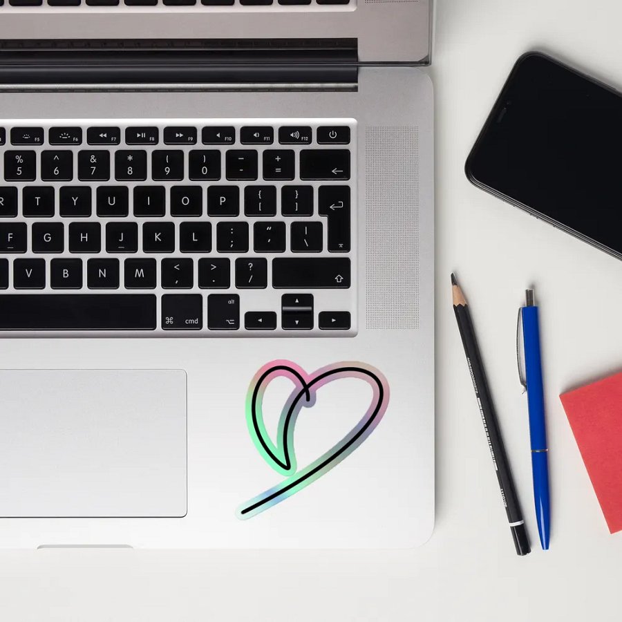 Whiteboard heart black product image (12)
