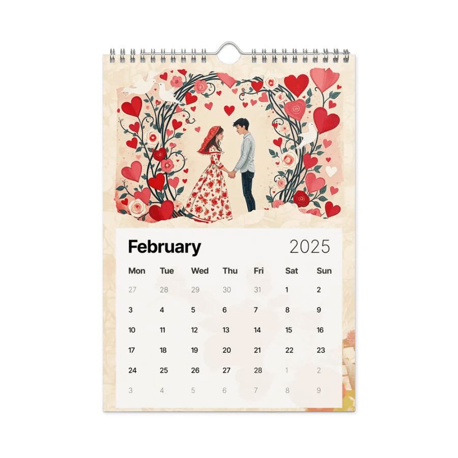 FOLK ART WALL CALENDAR 2025 product image (5)