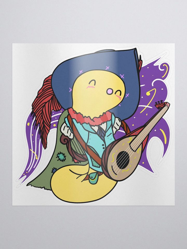 RPG Worm - Bard Class - Kiss Cut Sticker product image (1)
