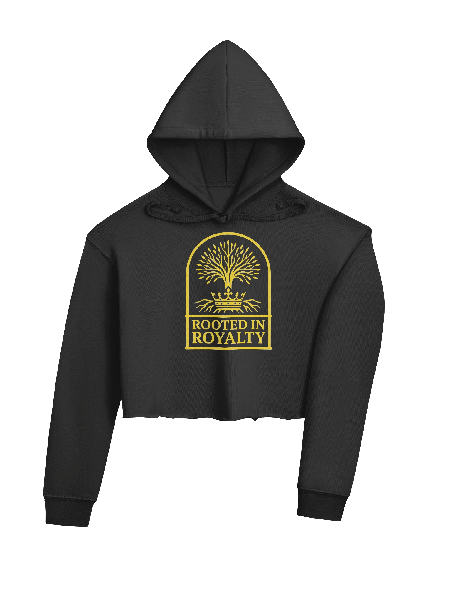 Rooted in Royalty Emblem Cropped Hoodie product image (11)