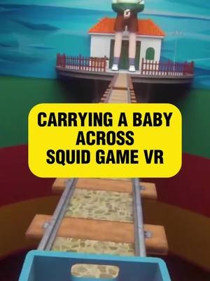 Carrying a BABY across Squid Game VR Game: Bonelab VR #squidgame #metaquest3s #trending #vr #squidgameseason3 #squidgamejumprope #gaming 