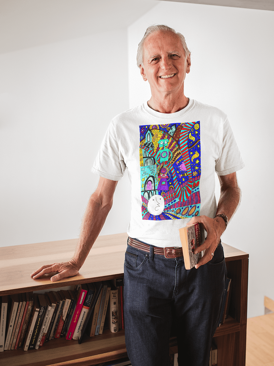 Abstract Vibrant Doodle Fantasy Unisex Tee product image (9)