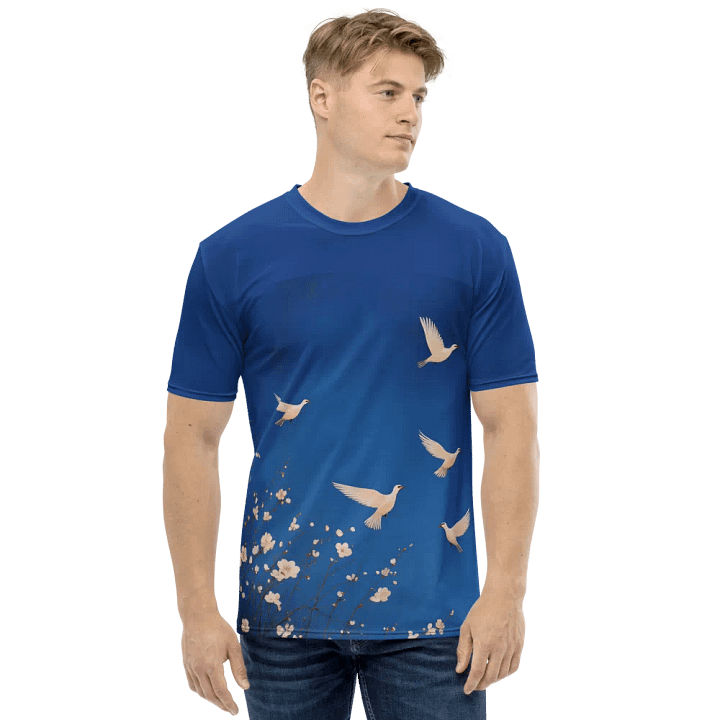 Skyward Serenity All-Over Print Tee. Japanese Art Style product image (1)