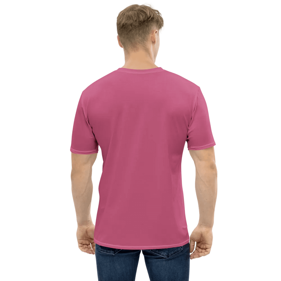 Plain Muted Blush Pink True Summer Men's Crewneck Polyester Heavyweight Premium T-Shirt by Treasure Pie product image (3)