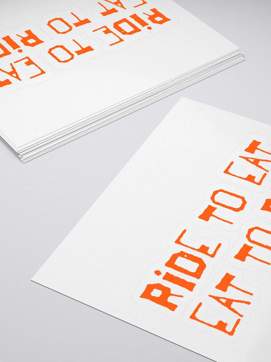 RIDE TO EAT EAT TO RIDE Sticker Set product image (4)
