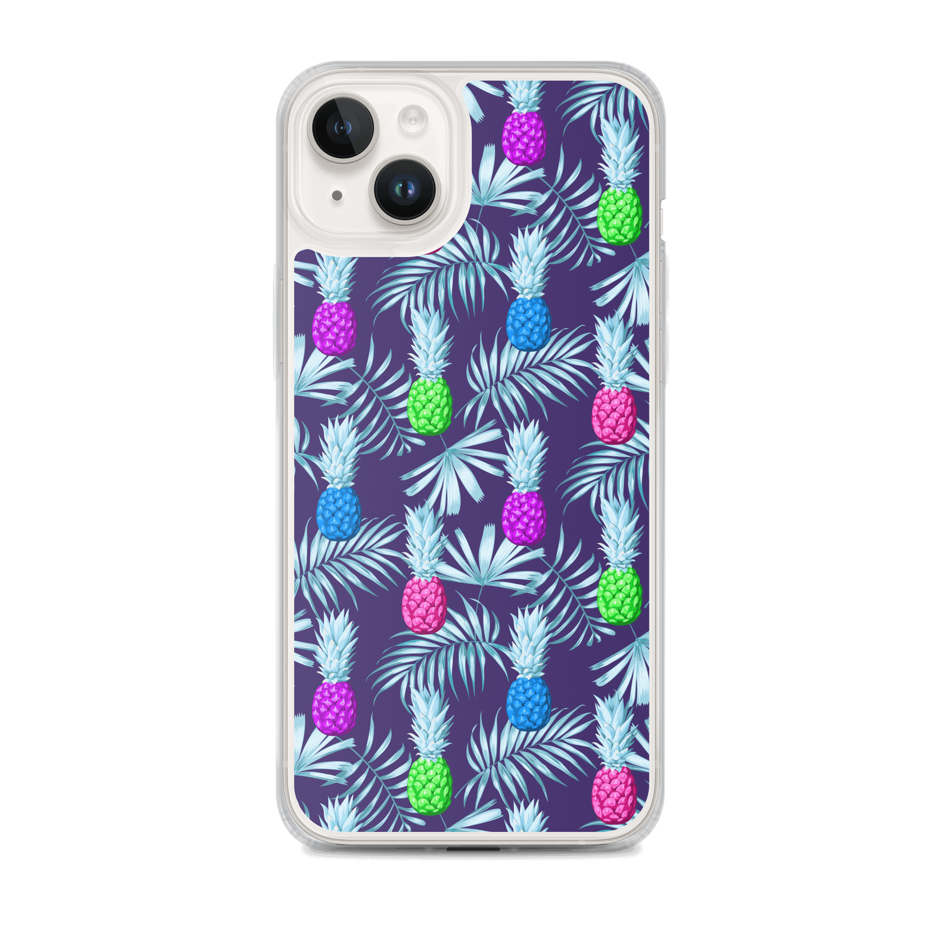 MagSafe Clear iPhone Case Tropical Pineapple Paradise product image (1)