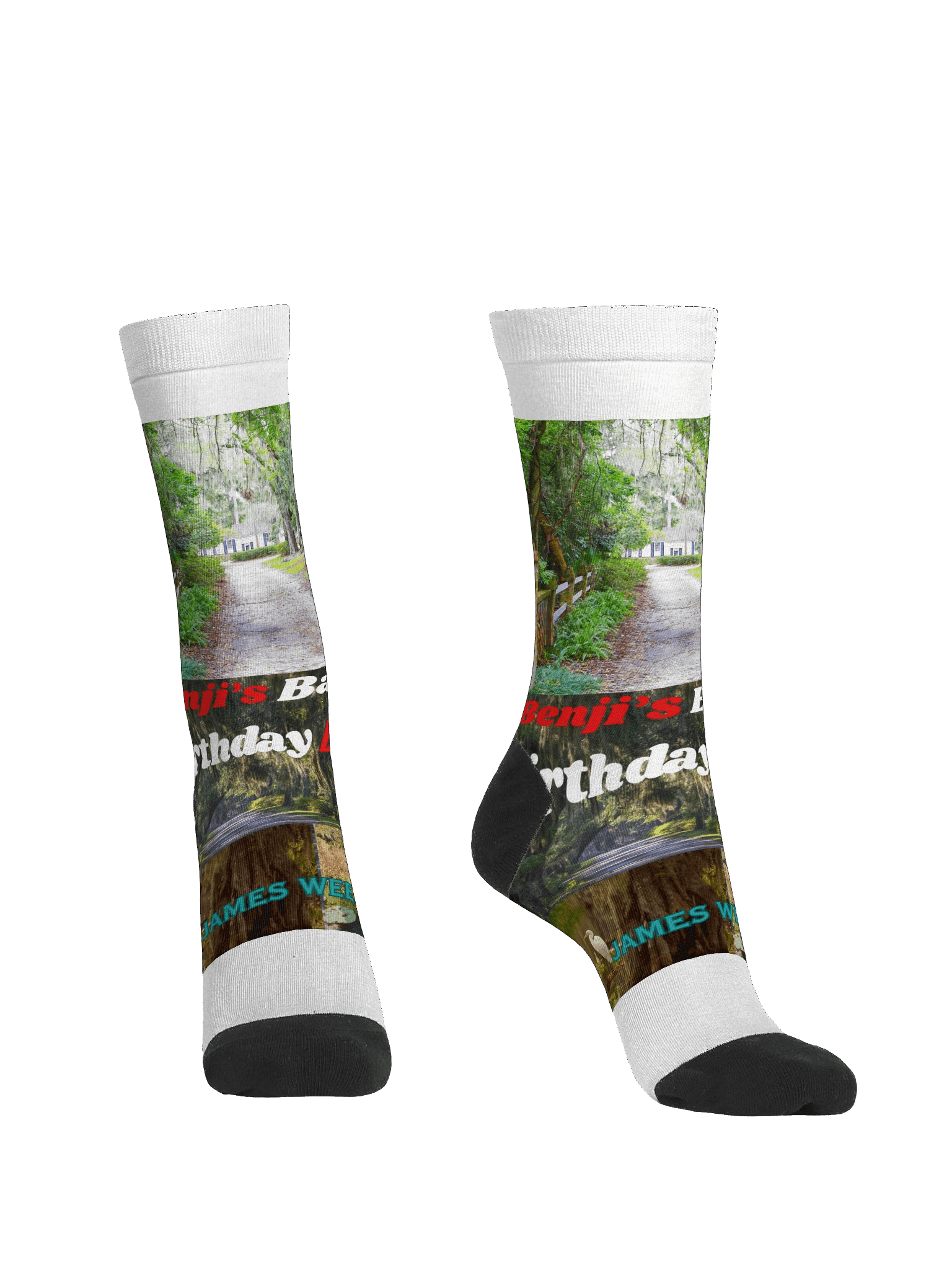 Benji's Bayou Birthday Bash EcoArt Crew Socks product image (2)