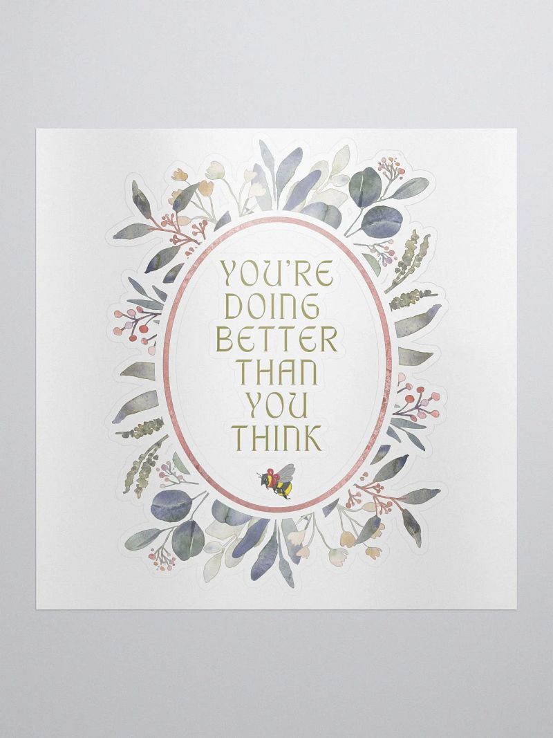 You're doing better than you think!