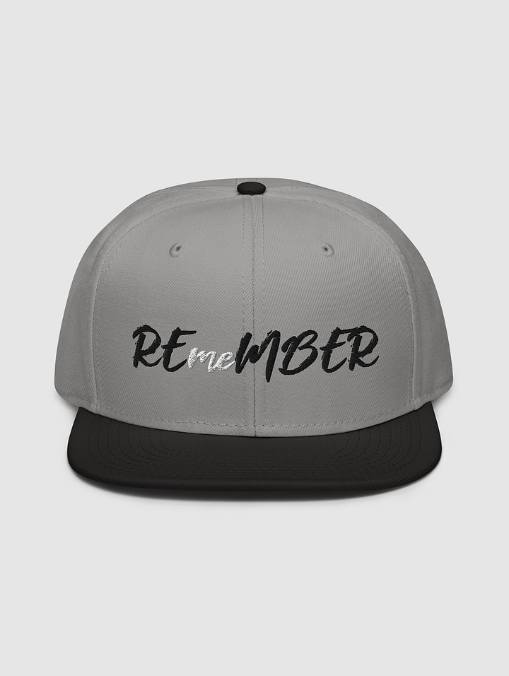 REmeMBER Snapback Hat - Light Grey product image (1)
