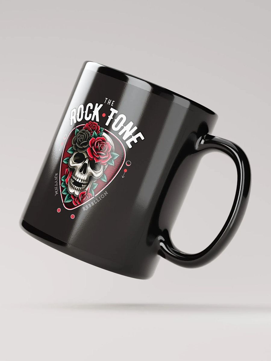 'Skull-Rose' Guitar Pick Coffee Mug product image (3)